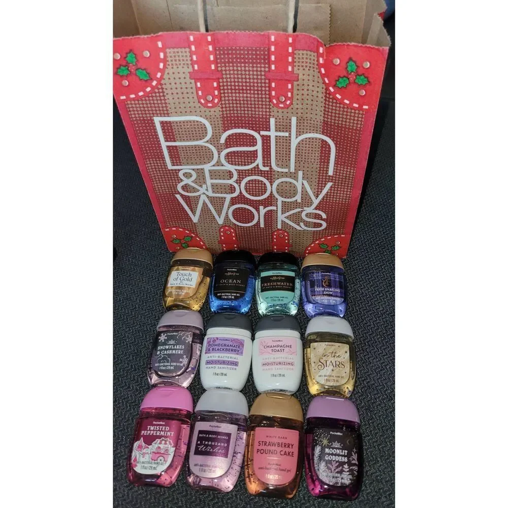 Bath and body works anti bacterial diamond silver case